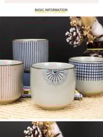 كوب قهوة سيراميك 200 مل أزرق