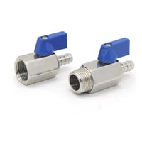 حنفية ستيل نص بوصة لي 12-10-8-6 ملم