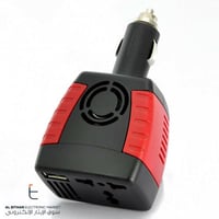 محول مدخل ولاعة السيارة الى كهرباء 220 فولت و يو ا...