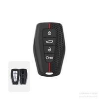 جراب ريموت جيلي بصمة 4 زر ربل بخط احمر