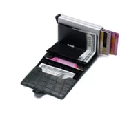 محفظة ذكية croc بزر لاخراج البطاقات