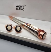 طقم قلم مع كبك مونت بلاك