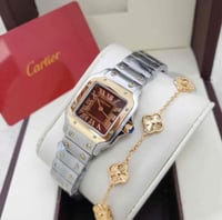 ساعة كارتير سانتوس سالستيل نسائي