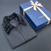 سديري ياقة رصاصي