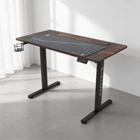 906- طاولة مكتب بني متغيرة الإرتفاع 120سم