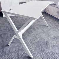 927-مكتب ثابت سطح أبيض ميلامين 120*60*73