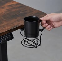 906- طاولة مكتب بني متغيرة الإرتفاع 120سم