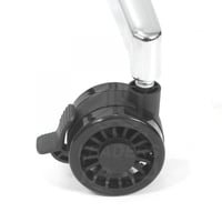 616-عجلات تدحرج بلاستيك رياضي بقفل بإطار مطاطي 75م...