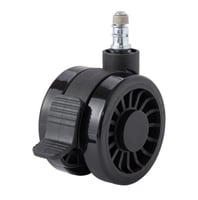 616-عجلات تدحرج بلاستيك رياضي بقفل بإطار مطاطي 75م...