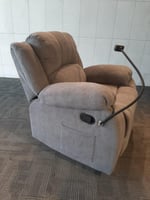 721- كنب استرخاء نور هزاز متحركة مخمل رمادي - مع ح...