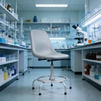 -380-كرسي معمل ومختبرات برغي لون رمادي B101