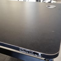 922-مكتب ثابت سطح أسود ميلامين 120*60*73