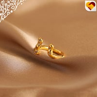 خاتم مطلي ذهبي بفصوص