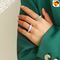 خاتم بخمسة الوان بطرف ذهبي