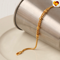 سوارة ذهبي مع زينة بالمنتصف