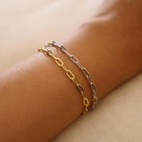 اسورة فضة عيار 925 بتصميم سلاسل