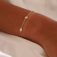 اسورة فضة 925 مطلية ذهب 14k