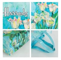 حقيبة كتف هارودز العصرية المقاومة للماء بتصميم زهو...