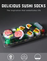 جوارب فكاهية بتصميم السوشي الفريد - زوجين