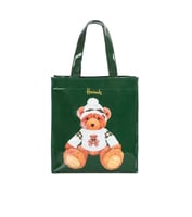 حقيبة يد هارودز - لون الأخضر مع دب لطيف