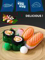 جوارب فكاهية بتصميم السوشي الفريد - زوجين