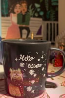 كُوب-Hello Winter-مرسوم يدوياً