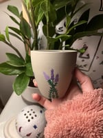 كوب -Lavender ros- مرسوم يدوياً