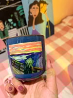 كوب 220مل مرسوم يدوياً- لوحة الصرخه