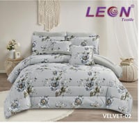 مفرش ليون فلفت مشجر مخمل على وجهين