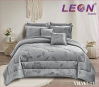 مفرش ليون فلفت مشجر مخمل على وجهين