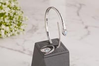 اسورة و خاتم زركون ازرق بتصميم الألماس مطلي ذهب عي...