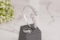 اسورة و خاتم زركون بتصميم الألماس مطلي ذهب عيار 18...