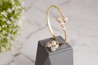 اسورة و خاتم زركون بتصميم الألماس مطلي ذهب عيار 18...