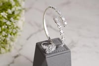 اسورة و خاتم زركون بتصميم الألماس مطلي ذهب عيار 18...