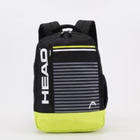 شنطة ظهر 17.5 انش أسود وليموني مع مقلمية- هيد Head...
