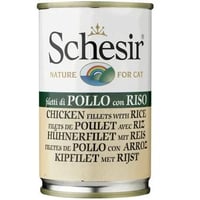 شيزر معلبات للقطط دجاج مع ارز 140جرام