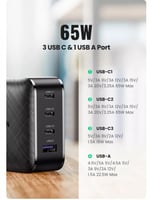 شاحن جداري بأربعة منافذ