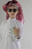 طقم ساعة الشيخ بنظارة اخضر