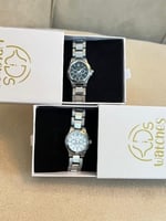 ساعة مواليد فضي