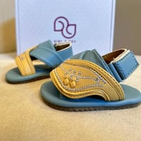 نعال زبيري أطفال - ازرق واصفر