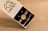 طقم ساعة لؤلؤ