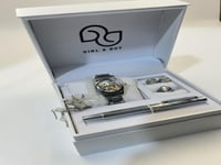 طقم شبيهة رولكس ملون بنظارة