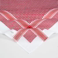 شماغ ملكي بريميوم ختم ابيض غامق 2025