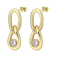 حلق ذهبي بالكرستاله