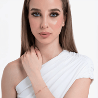 سوار ذهبي بالقلب الوردي براند لوكا بارا