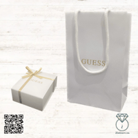 اسواره ذهبيه بالزيركون الأبيض من براند Guess