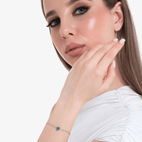 سوار القلب الأزرق من ماركة لوكا بارا الإيطالية