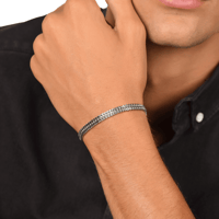 سوار يد رجالي ستيل أنيق بتصميم كلاسيكي جذاب