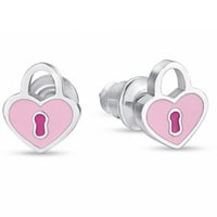 حلق أطفال قفل وردي من براند LUCA BARRA