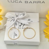 حلق ذهبي كبير من براند LUCA BARRA